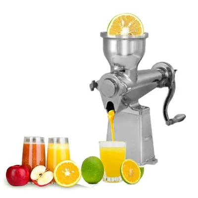 No. 12 Manual Hand Crank Juicer Machine for Pulpy Fruit, Aluminium Body 